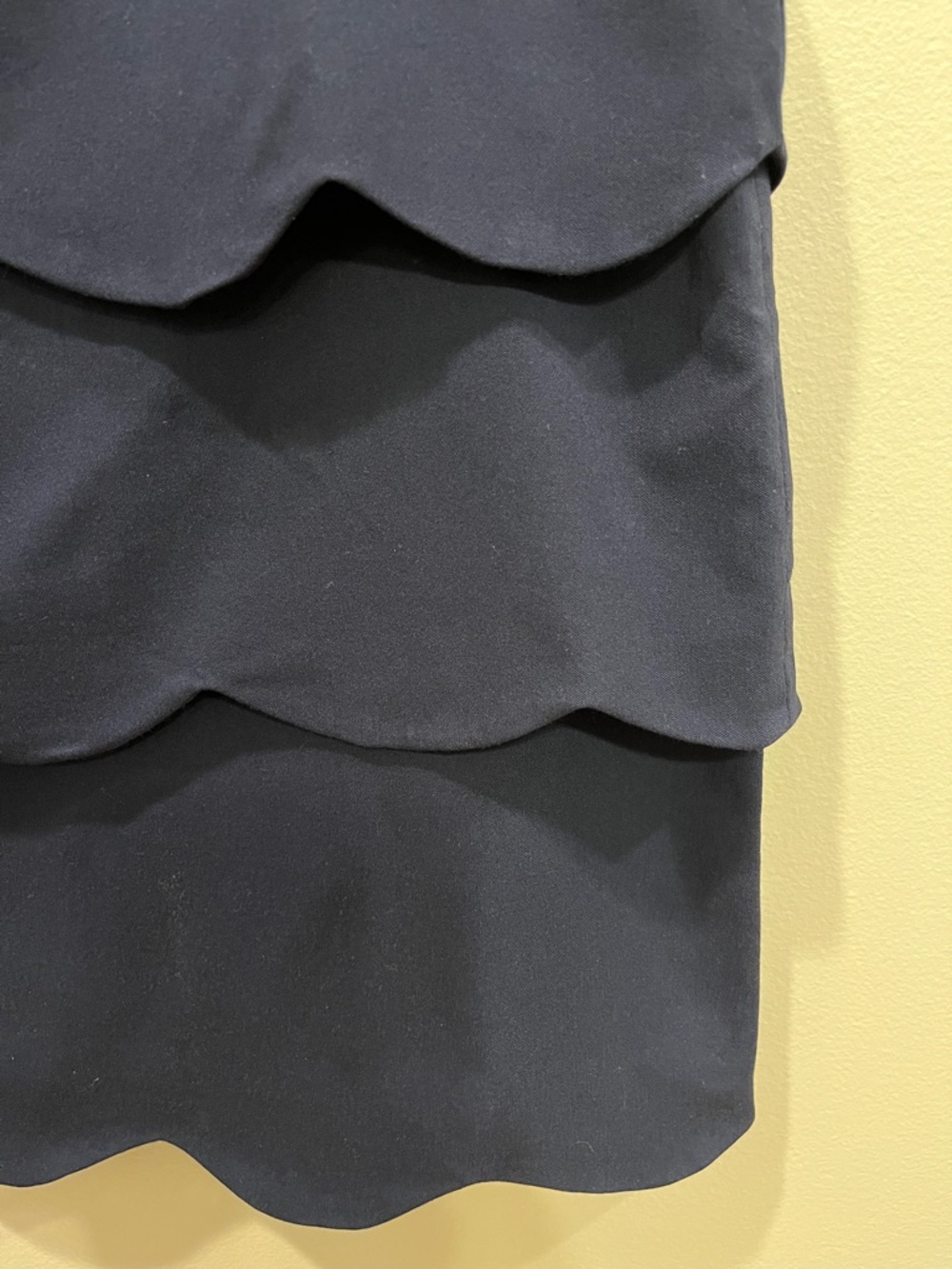 J.McLaughlin Providence Tiered Scalloped Navy Skirt - Picture 2 of 5
